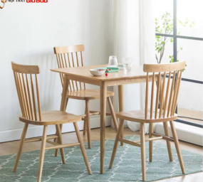 BÀN ĂN GIA ĐÌNH NHỎ GỌN GỖ SỒI TỰ NHIÊN GB-4645