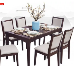 BÀN ĂN ĐẸP GỖ TỰ NHIÊN CHẤT LƯỢNG GB-4777