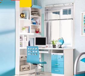 BÀN HỌC GỖ CÔNG NGHIỆP THIẾT KẾ LIỀN GIÁ SÁCH GB-4842