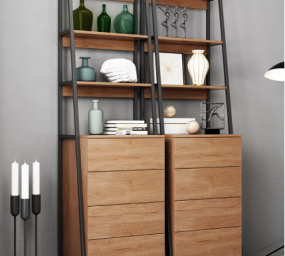 GIÁ ĐỰNG SÁCH GIA ĐÌNH GỖ CÔNG NGHIỆP ĐẸP HIỆN ĐẠI GB-2178