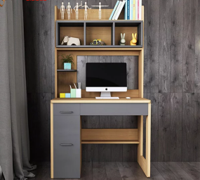 BÀN HỌC LIỀN GIÁ SÁCH GỖ CÔNG NGHIỆP ĐẸP HIỆN ĐẠI GBH-4838
