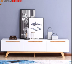 KỆ TIVI GỖ SỒI TỰ NHIÊN THIẾT KẾ THÔNG MINH QN06