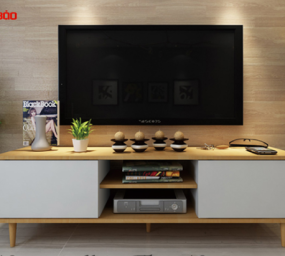MẪU KỆ TIVI BẰNG GỖ CÔNG NGHIỆP ĐẸP KTV01