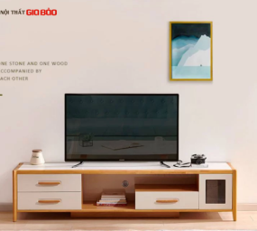 MẪU KỆ TIVI GỖ SỒI ĐẶT PHÒNG KHÁCH GB-3316