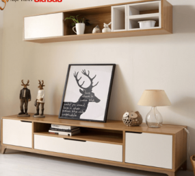 KỆ TIVI GIÁ RẺ BẰNG GỖ CÔNG NGHIỆP QN19