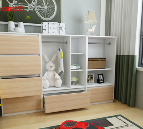 MẪU TỦ QUẦN ÁO TRẺ EM BẰNG GỖ CÔNG NGHIỆP QA07