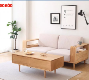 GHẾ SOFA GỖ TỰ NHIÊN THIẾT KẾ ĐẸP HIỆN ĐẠI GB-8302