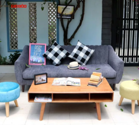 BỘ SOFA GÓC DOLLY MÀU LÔNG CHUỘT SANG TRỌNG GB-8009