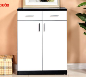 MẪU TỦ GIÀY KẾT HỢP 2 MÀU ĐEN TRẮNG CÁ TÍNH TG-06