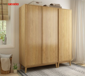 TỦ ĐỂ QUẦN ÁO GIA ĐÌNH BẰNG GỖ THIẾT KẾ ĐẸP GB-5573