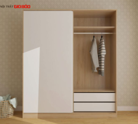 TỦ QUẦN ÁO CÁNH CỬA LÙA CAO CẤP QA04
