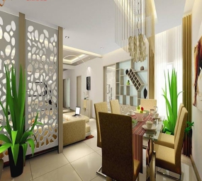 VÁCH NGĂN GỖ PHÒNG KHÁCH ĐẸP GHO-542