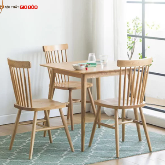 BÀN ĂN GIA ĐÌNH NHỎ GỌN GỖ SỒI TỰ NHIÊN GB-4645