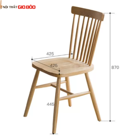 BÀN ĂN GIA ĐÌNH NHỎ GỌN GỖ SỒI TỰ NHIÊN GB-4645