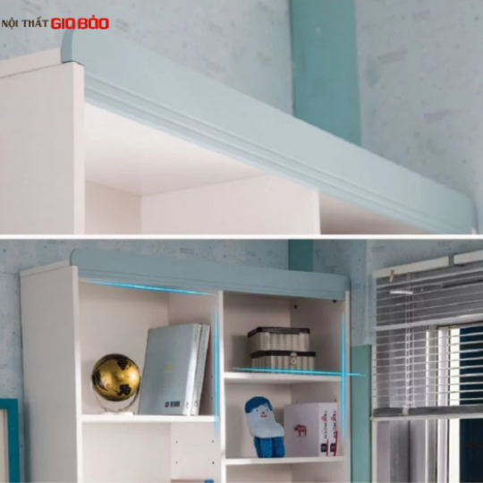 BÀN HỌC GỖ CÔNG NGHIỆP THIẾT KẾ LIỀN GIÁ SÁCH GB-4842