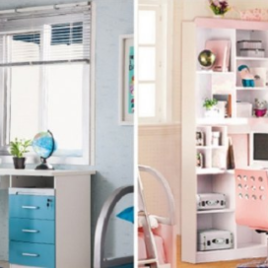 BÀN HỌC GỖ CÔNG NGHIỆP THIẾT KẾ LIỀN GIÁ SÁCH GB-4842