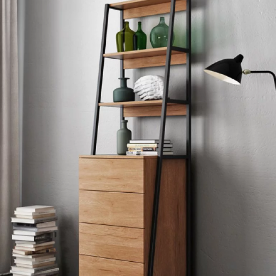 GIÁ ĐỰNG SÁCH GIA ĐÌNH GỖ CÔNG NGHIỆP ĐẸP HIỆN ĐẠI GB-2178