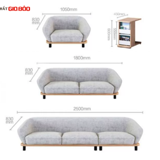 GHẾ SOFA HIỆN ĐẠI THIẾT KẾ ẤN TƯỢNG GB-8283