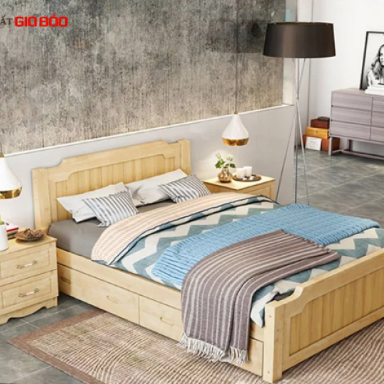 GIƯỜNG NGỦ GIA ĐÌNH BẰNG GỖ PHUN SƠN HIỆN ĐẠI GB-9060