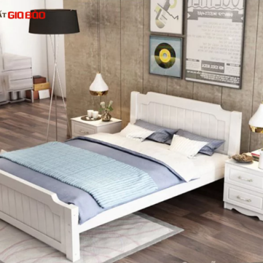 GIƯỜNG NGỦ GIA ĐÌNH BẰNG GỖ PHUN SƠN HIỆN ĐẠI GB-9060