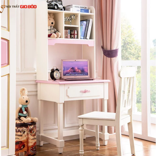  BÀN HỌC GỖ TỰ NHIÊN LIỀN GIÁ SÁCH ĐA NĂNG GB-4839