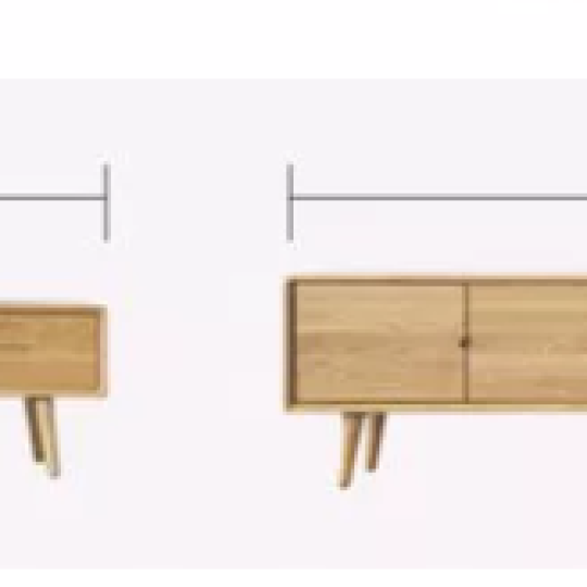 KỆ TIVI GỖ SỒI TỰ NHIÊN THIẾT KẾ THÔNG MINH QN05