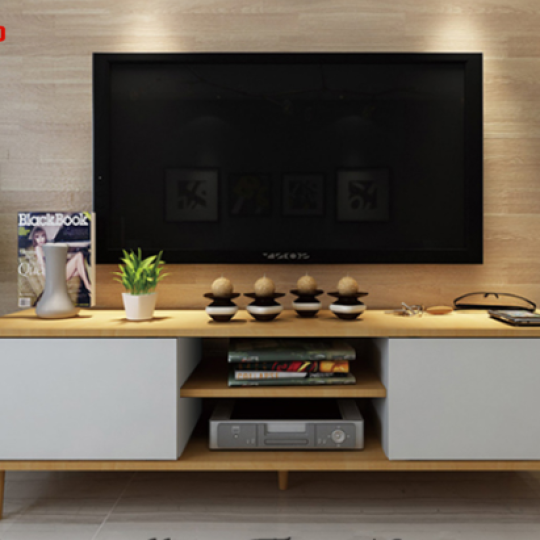 MẪU KỆ TIVI BẰNG GỖ CÔNG NGHIỆP ĐẸP KTV01