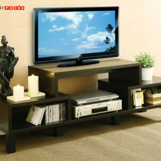 KỆ TIVI PHÒNG KHÁCH GỖ CAO SU ĐƠN GIẢN- KTV04