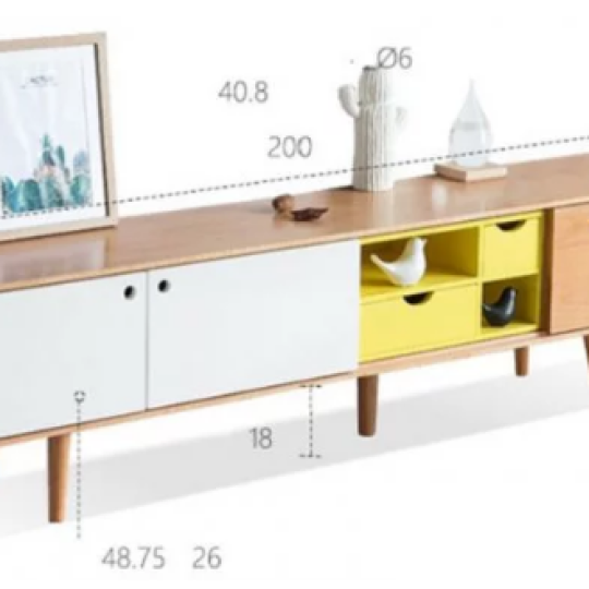 KỆ TIVI PHÒNG KHÁCH GỖ CÔNG NGHIỆP HIỆN ĐẠI GB-3306
