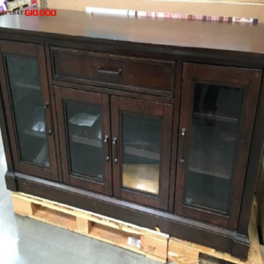 MẪU TỦ KỆ TIVI BẰNG GỖ TỰ NHIÊN GB-334