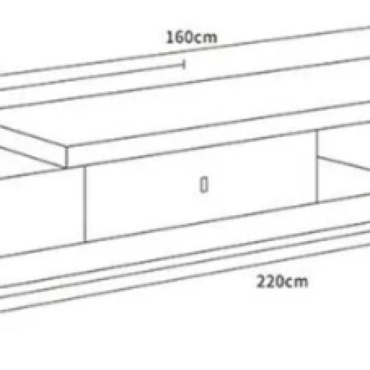 KỆ TIVI GỖ CÔNG NGHIỆP DÁNG THẤP CHO PHÒNG NGỦ QN13
