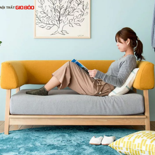 GHẾ SOFA BỌC NỈ KIỂU DÁNG HIỆN ĐẠI GB-8281