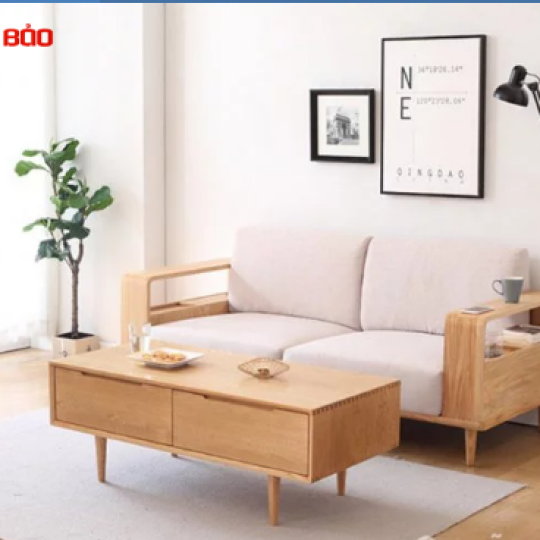 GHẾ SOFA GỖ TỰ NHIÊN THIẾT KẾ ĐẸP HIỆN ĐẠI GB-8302