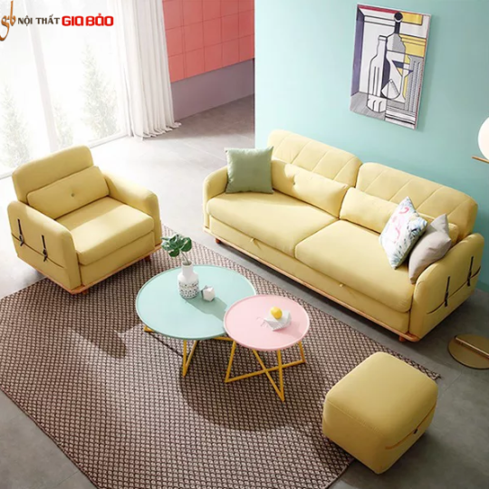 GHẾ SOFA HIỆN ĐẠI CHO PHÒNG KHÁCH GIA ĐÌNH GB-8291