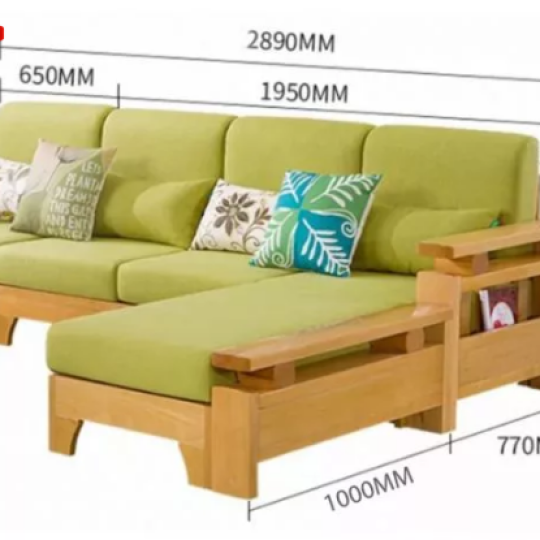 GHẾ SOFA PHÒNG KHÁCH KIỂU CHỮ L BỌC NỈ GB-8294