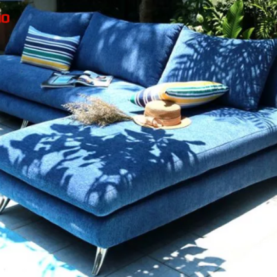 BỘ SOFA GÓC ALAN XANH SANG TRỌNG GB-8002