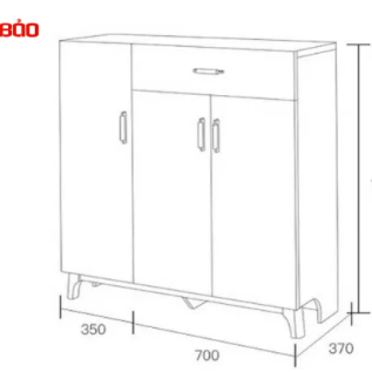 TỦ ĐỰNG GIÀY GIA ĐÌNH THIẾT KẾ NHỎ GỌN TIỆN LỢI GB-5717