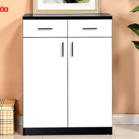 MẪU TỦ GIÀY KẾT HỢP 2 MÀU ĐEN TRẮNG CÁ TÍNH TG-06