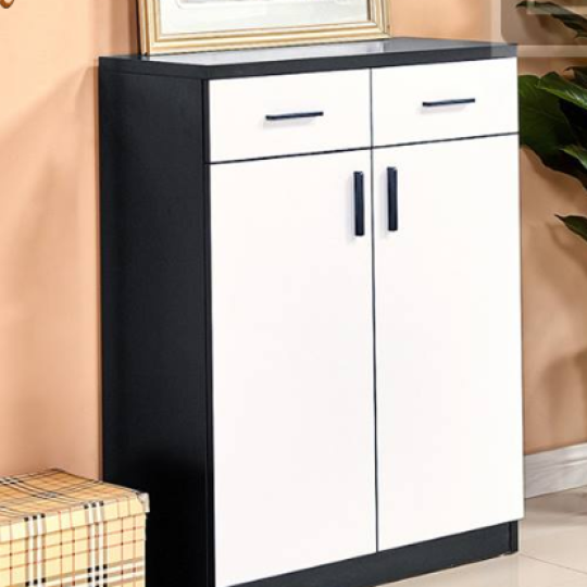 MẪU TỦ GIÀY KẾT HỢP 2 MÀU ĐEN TRẮNG CÁ TÍNH TG-06