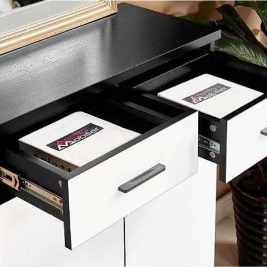MẪU TỦ GIÀY KẾT HỢP 2 MÀU ĐEN TRẮNG CÁ TÍNH TG-06
