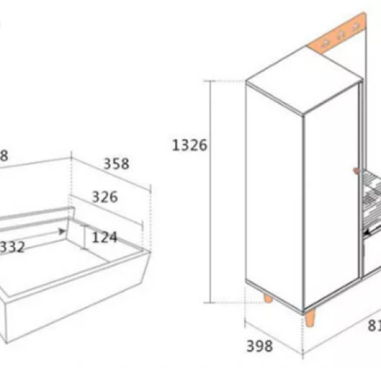 TỦ ĐỂ GIÀY DÉP KIỂU DÁNG NHỎ GỌN TIỆN DỤNG GB-5494