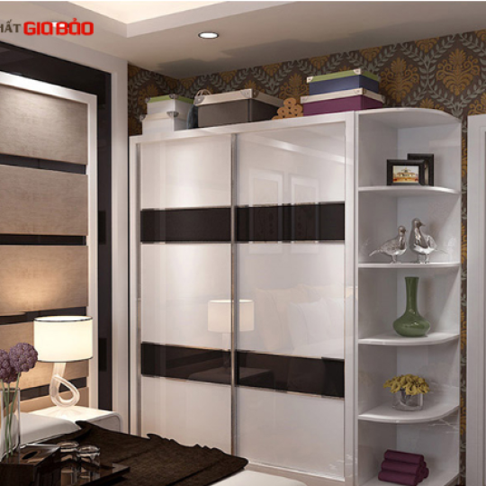 MẪU TỦ QUẦN ÁO CAO CẤP CÁNH ACRYLIC QA01