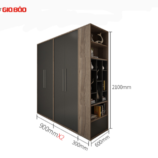 MẪU TỦ QUẦN ÁO ĐẸP GỖ MFC CAO CẤP QA10