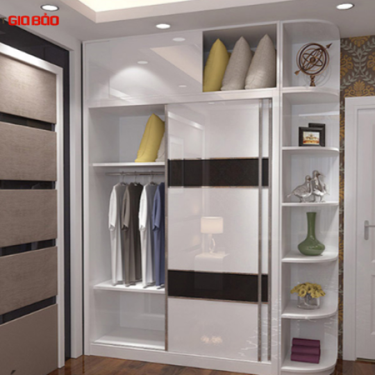 MẪU TỦ QUẦN ÁO CAO CẤP CÁNH ACRYLIC QA01