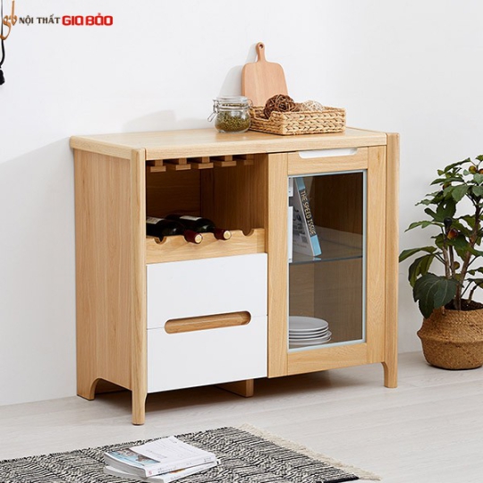 TỦ ĐỰNG RƯỢU GỖ SỒI TỰ NHIÊN THIẾT KẾ HIỆN ĐẠI GHS-5705