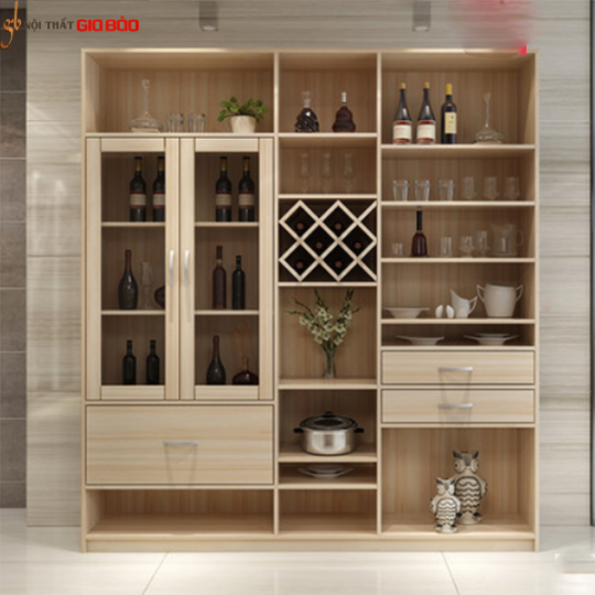TỦ RƯỢU GỖ CÔNG NGHIỆP THIẾT KẾ TIỆN DỤNG GHS-5578