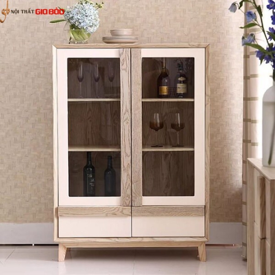 TỦ RƯỢU GỖ SỒI PHÒNG KHÁCH GIA ĐÌNH ĐẸP HIỆN ĐẠI GHS-5703