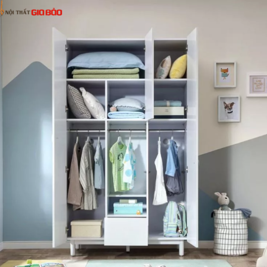 TỦ ĐỰNG QUẦN ÁO GIA ĐÌNH GỖ CÔNG NGHIỆP ĐẸP HIỆN ĐẠI GB-5695