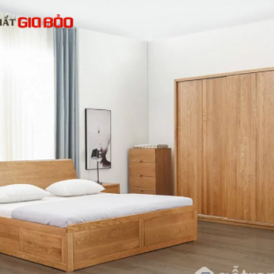 TỦ ĐỰNG QUẦN ÁO GIA ĐÌNH GỖ SỒI TỰ NHIÊN HIỆN ĐẠI GB-5756