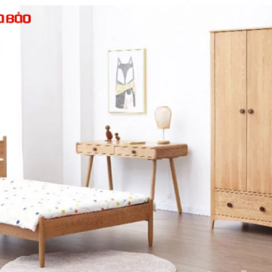 TỦ ĐỰNG QUẦN ÁO GỖ SỒI TỰ NHIÊN ĐẸP HIỆN ĐẠI GB-5759